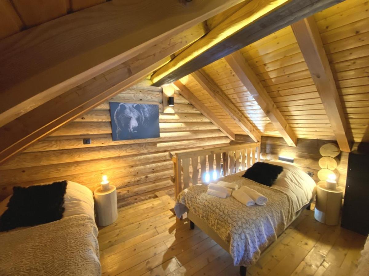 L'OURS NOIR Chalet en rondins La Bresse Buitenkant foto